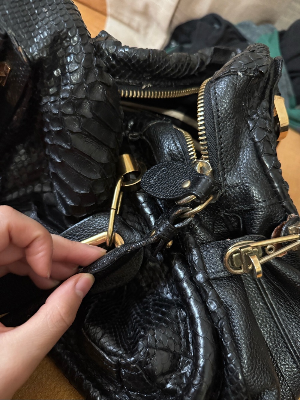 Authentic Chloe Python Paraty handbag - Picture 6 of 8